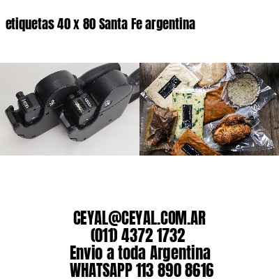 etiquetas 40 x 80 Santa Fe argentina