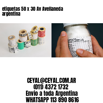 etiquetas 50 x 30 Av Avellaneda argentina