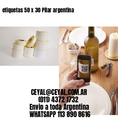 etiquetas 50 x 30 Pilar argentina