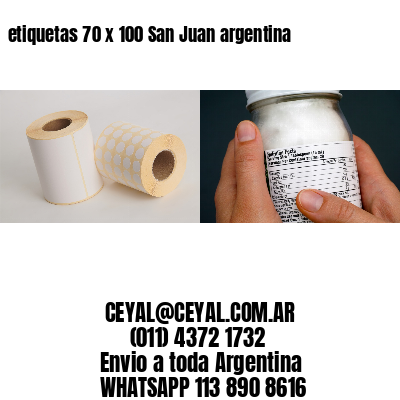 etiquetas 70 x 100 San Juan argentina