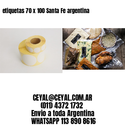 etiquetas 70 x 100 Santa Fe argentina