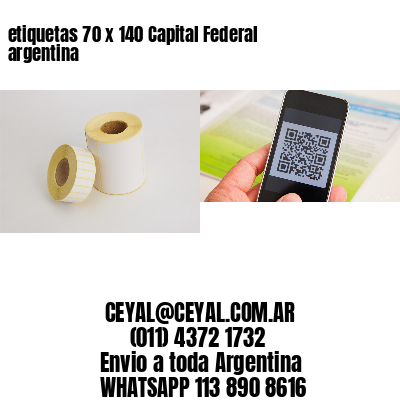 etiquetas 70 x 140 Capital Federal argentina