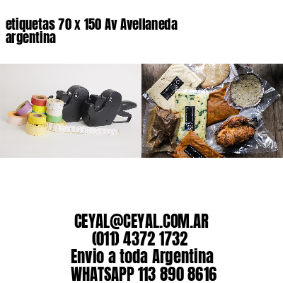 etiquetas 70 x 150 Av Avellaneda argentina