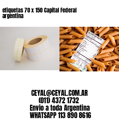 etiquetas 70 x 150 Capital Federal argentina