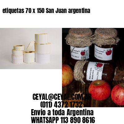 etiquetas 70 x 150 San Juan argentina