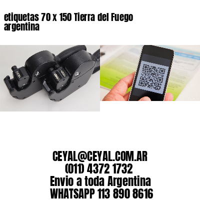 etiquetas 70 x 150 Tierra del Fuego argentina