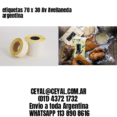 etiquetas 70 x 30 Av Avellaneda argentina