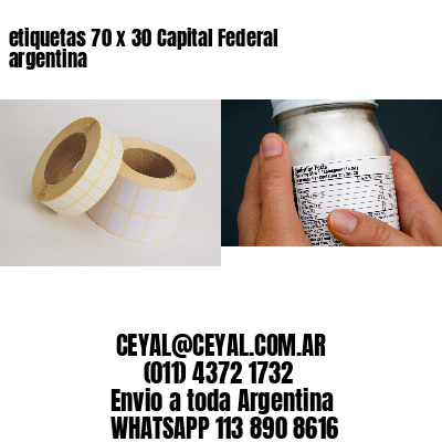 etiquetas 70 x 30 Capital Federal argentina