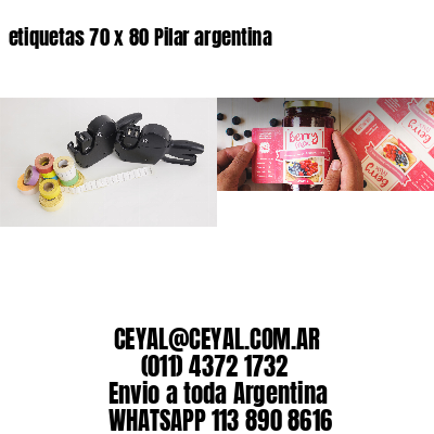 etiquetas 70 x 80 Pilar argentina