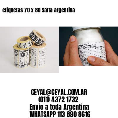 etiquetas 70 x 80 Salta argentina