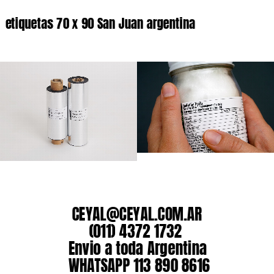 etiquetas 70 x 90 San Juan argentina