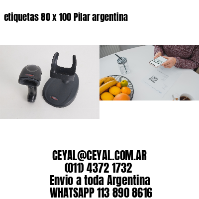 etiquetas 80 x 100 Pilar argentina