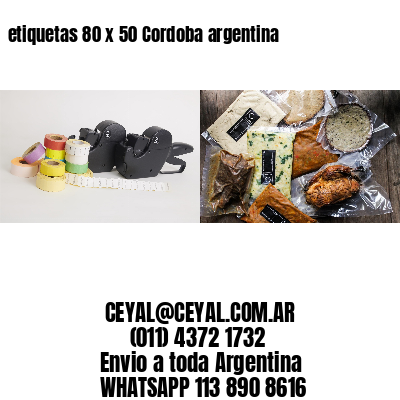 etiquetas 80 x 50 Cordoba argentina