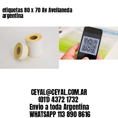 etiquetas 80 x 70 Av Avellaneda argentina