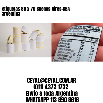 etiquetas 80 x 70 Buenos Aires-GBA argentina