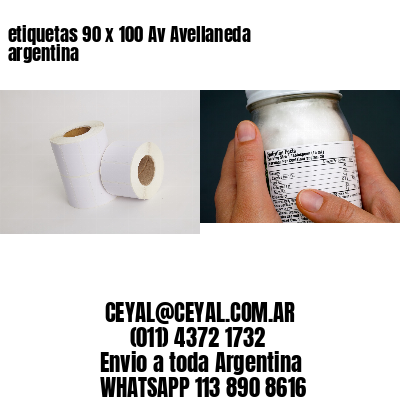 etiquetas 90 x 100 Av Avellaneda argentina