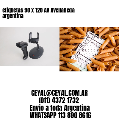 etiquetas 90 x 120 Av Avellaneda argentina