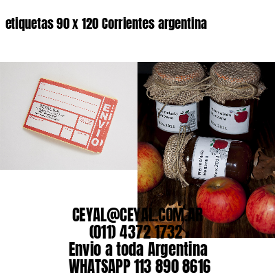 etiquetas 90 x 120 Corrientes argentina