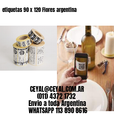 etiquetas 90 x 120 Flores argentina