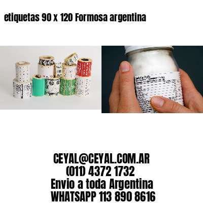 etiquetas 90 x 120 Formosa argentina