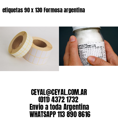 etiquetas 90 x 130 Formosa argentina