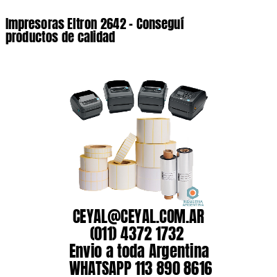 Impresoras Eltron 2642 – Conseguí productos de calidad