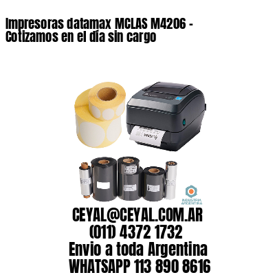 Impresoras datamax MCLAS M4206 – Cotizamos en el día sin cargo