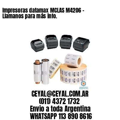 Impresoras datamax MCLAS M4206 - Llamanos para más info.	