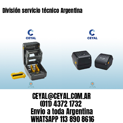 División servicio técnico Argentina