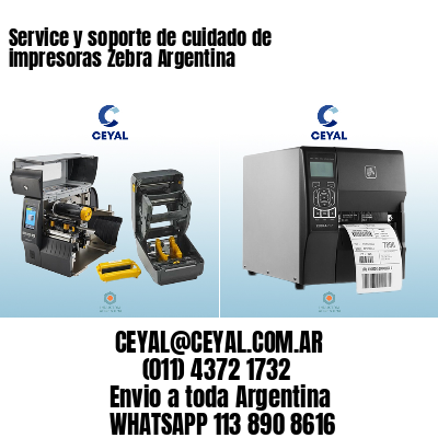 Service y soporte de cuidado de impresoras Zebra Argentina