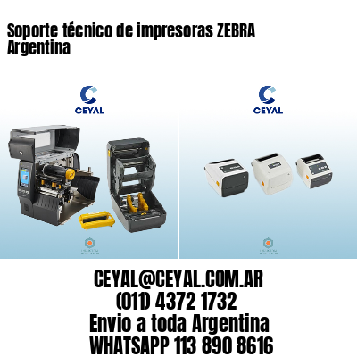 Soporte técnico de impresoras ZEBRA Argentina