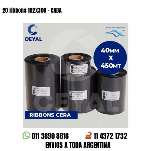 20 ribbons 102×300 – CABA