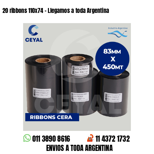 20 ribbons 110×74 – Llegamos a toda Argentina