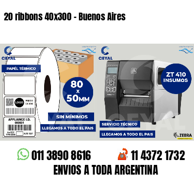 20 ribbons 40x300 - Buenos Aires