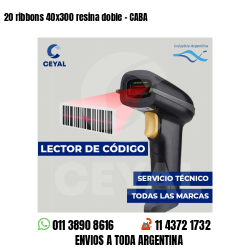 20 ribbons 40x300 resina doble - CABA