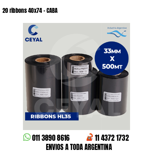 20 ribbons 40×74 – CABA