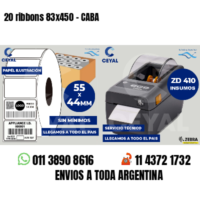 20 ribbons 83x450 - CABA
