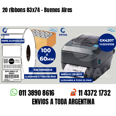 20 ribbons 83x74 - Buenos Aires