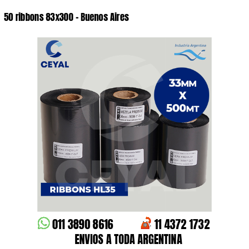 50 ribbons 83×300 – Buenos Aires
