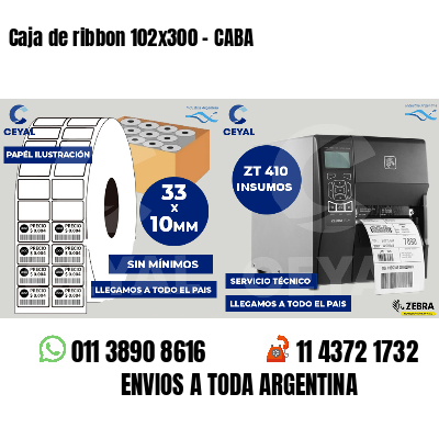 Caja de ribbon 102x300 - CABA