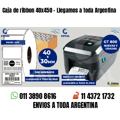 Caja de ribbon 40x450 - Llegamos a toda Argentina