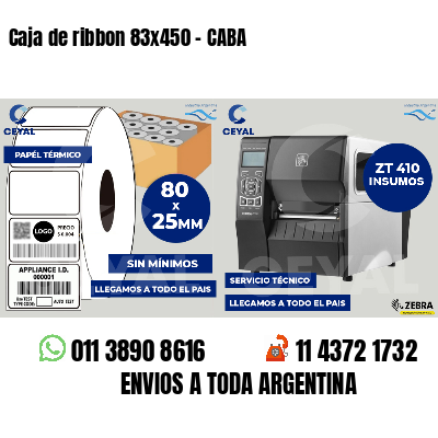 Caja de ribbon 83x450 - CABA