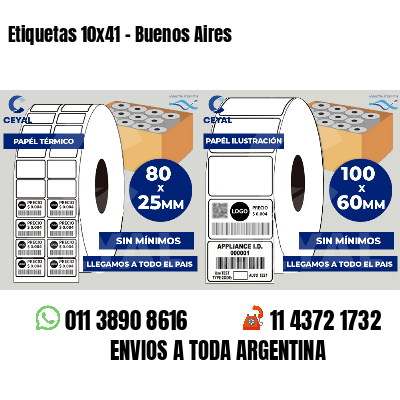 Etiquetas 10x41 - Buenos Aires
