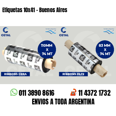 Etiquetas 10x41 - Buenos Aires