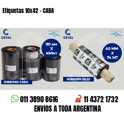 Etiquetas 10x42 - CABA