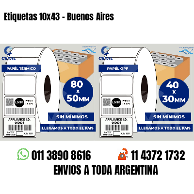 Etiquetas 10x43 - Buenos Aires