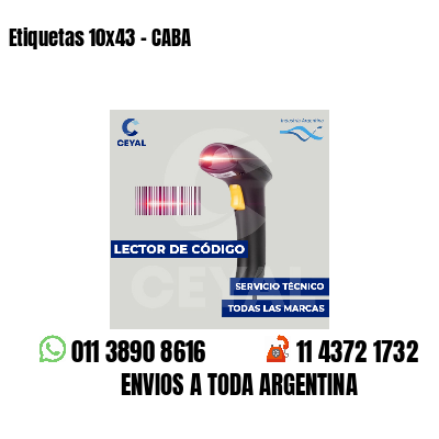 Etiquetas 10x43 - CABA