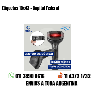 Etiquetas 10x43 - Capital Federal