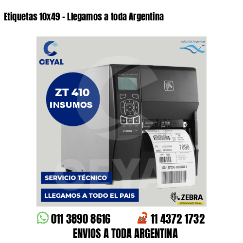 Etiquetas 10×49 – Llegamos a toda Argentina