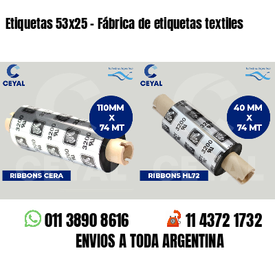 Etiquetas 53x25 - Fábrica de etiquetas textiles